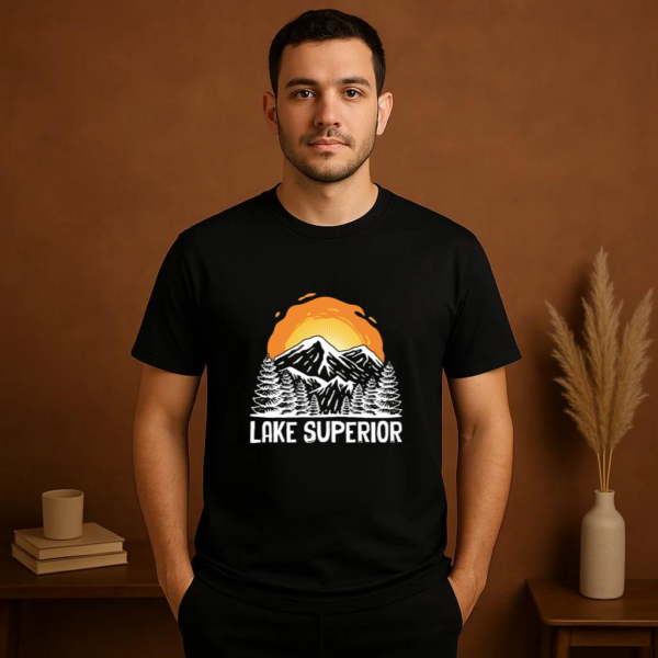 Lake Superior Camping Wilderness T-Shirt - Image 2