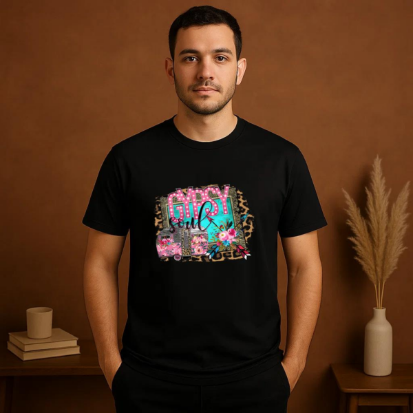 Leopard Camper RV Camping T-Shirt - Image 2