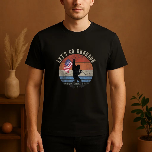 Let s Go Brandon Camping T-Shirt - Image 4