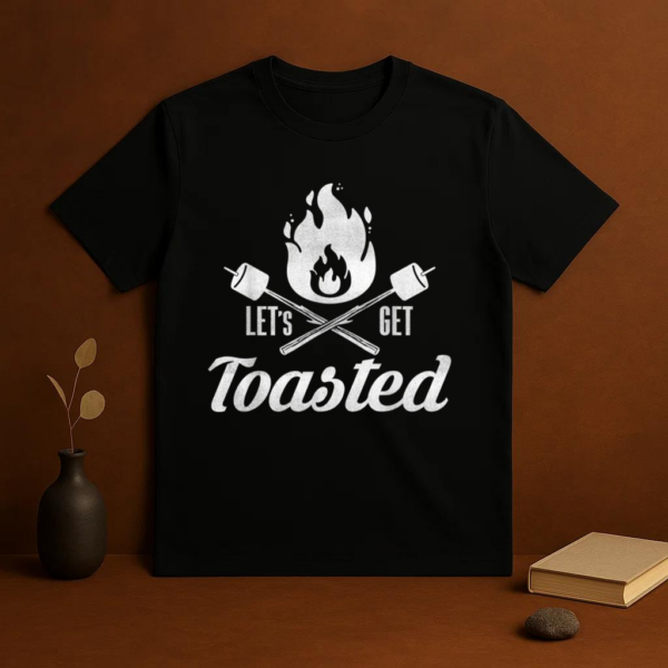 Lets Get Toasted Camping T-Shirt - Image 3