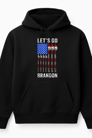Let_s Go Brandon American USA Flag Fishing Pole Hoodie
