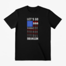 Let_s Go Brandon American USA Flag Fishing Pole T-Shirt