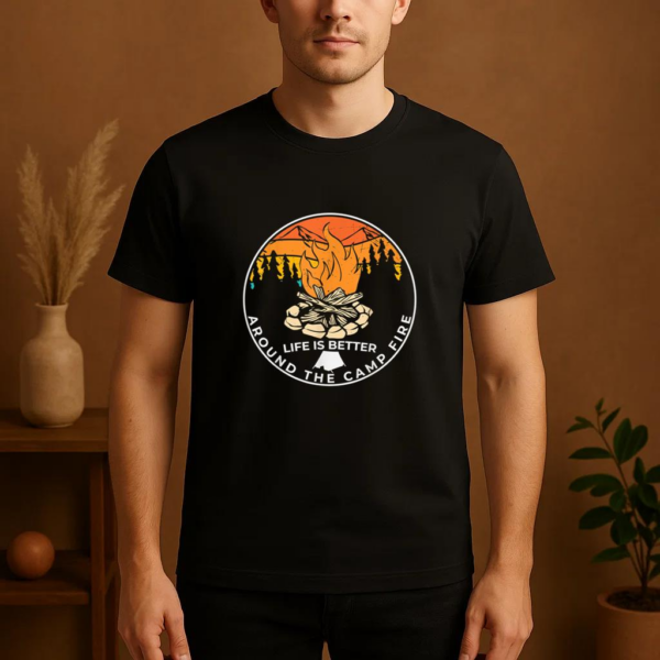 Life Is Around The Campfire T-Shirt - Image 4