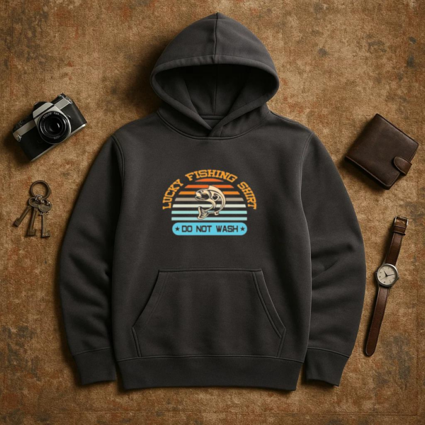 lucky fishing shirt do not Hoodie - Image 3