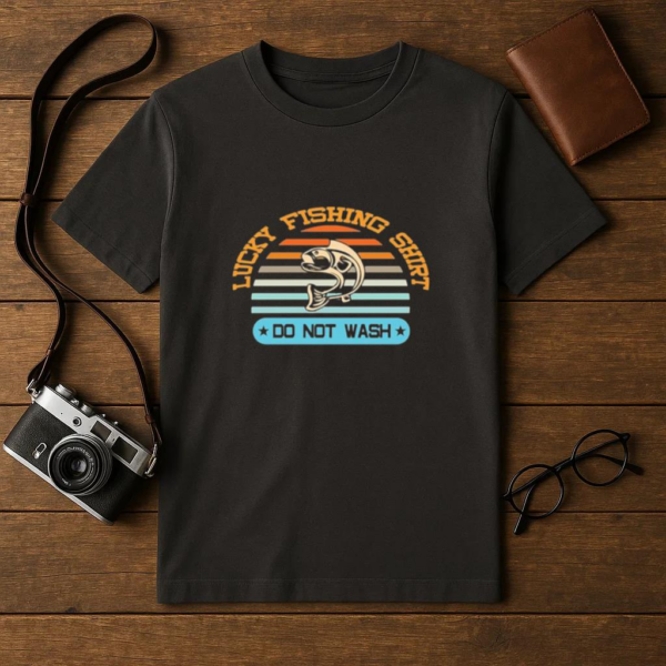 lucky fishing shirt do not T-Shirt - Image 4