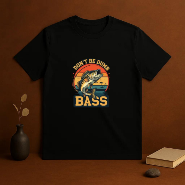 Man Joyful Minimal Fishing T-Shirt - Image 3