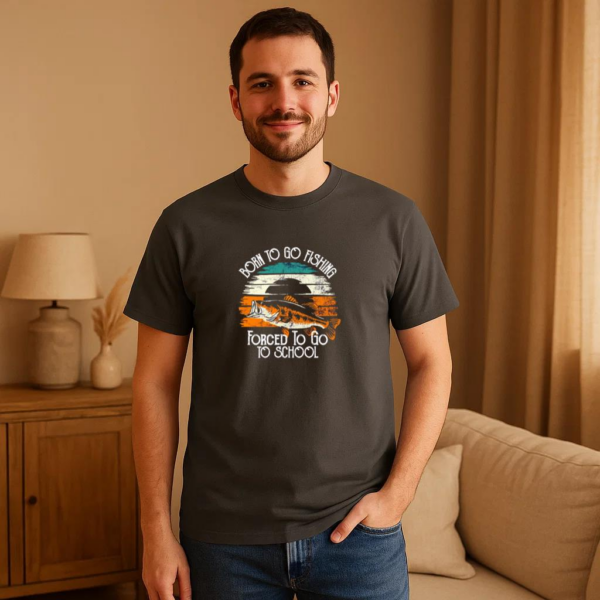 Man Joyful Modern Fishing T-Shirt - Image 2