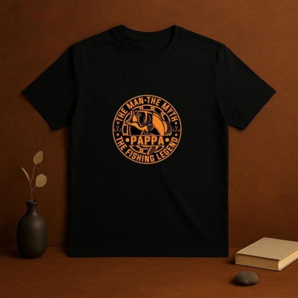 man myth pappa fishing legend T-Shirt - Image 3