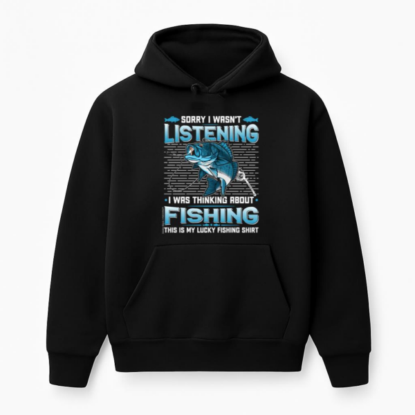 Man Peaceful Cartoon Fishing Hoodie