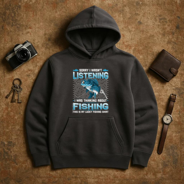 Man Peaceful Cartoon Fishing Hoodie - Image 3