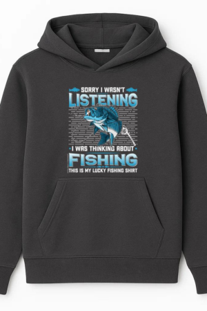 Man Peaceful Cartoon Fishing Hoodie