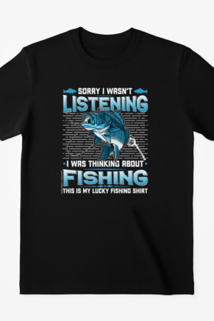 Man Peaceful Cartoon Fishing T-Shirt