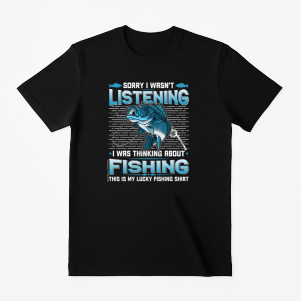 Man Peaceful Cartoon Fishing T-Shirt