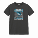 Man Peaceful Cartoon Fishing T-Shirt