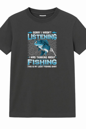 Man Peaceful Cartoon Fishing T-Shirt