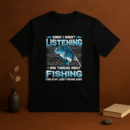 Man Peaceful Cartoon Fishing T-Shirt