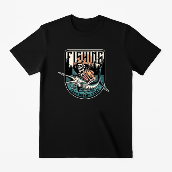 Man Peaceful Vintage Fishing T-Shirt