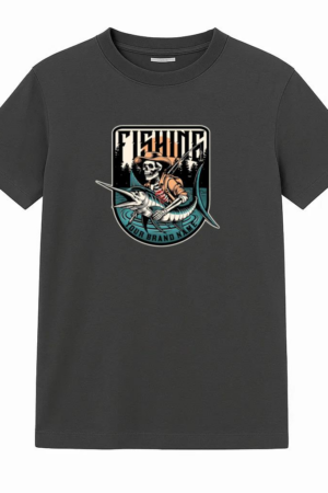 Man Peaceful Vintage Fishing T-Shirt