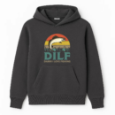 Man Relaxed Cartoon Fishing Hoodie