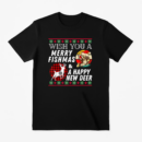 Merry Fishmas And Happy New Deer T-Shirt