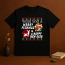 Merry Fishmas And Happy New Deer T-Shirt