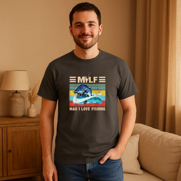 MILF Man I Love Fishing T-Shirt - Image 2