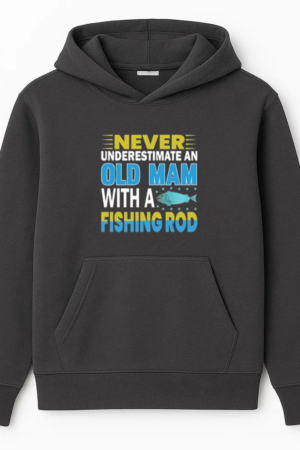 never old man fishing rod Hoodie
