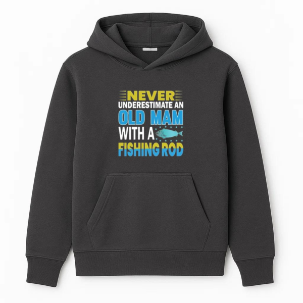 never old man fishing rod Hoodie