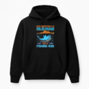 never underestimate old man fishing Hoodie