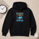 never underestimate old man fishing Hoodie