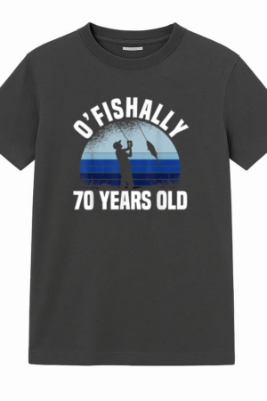 Ofishally 70 Years Old Fishing T-Shirt