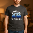 Ofishally 70 Years Old Fishing T-Shirt