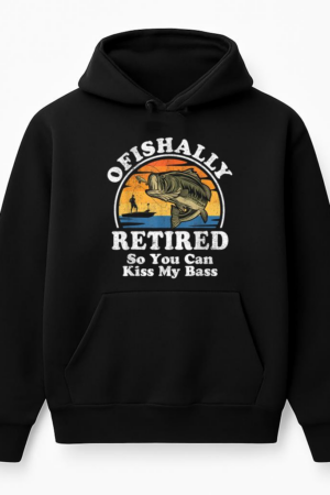 Ofishally Retired Fishing Hoodie