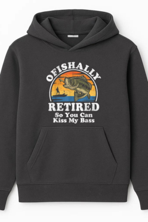 Ofishally Retired Fishing Hoodie