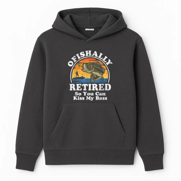 Ofishally Retired Fishing Hoodie