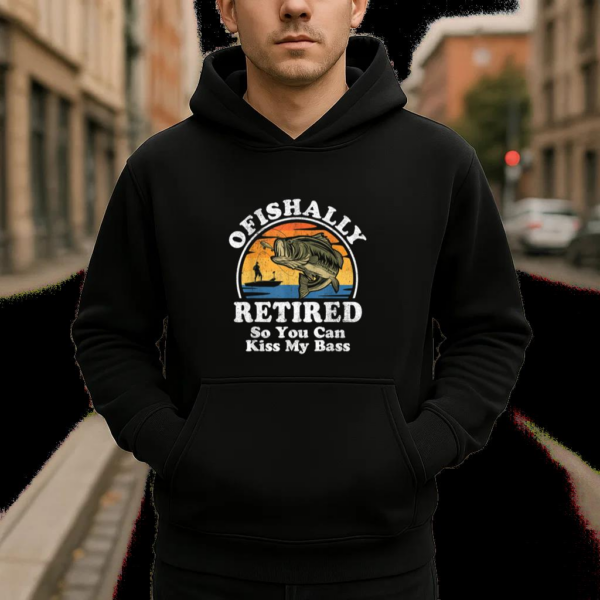 Ofishally Retired Fishing Hoodie - Image 4