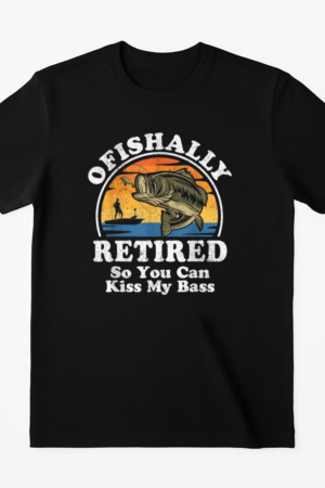 Ofishally Retired Fishing T-Shirt