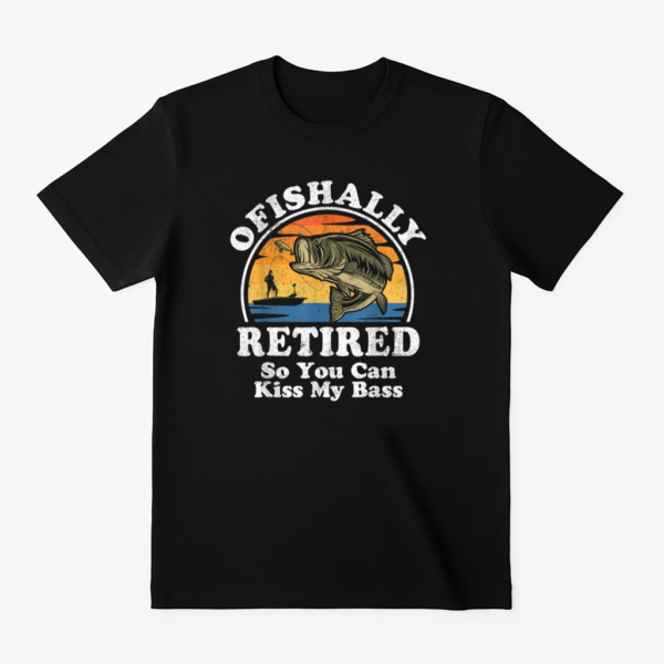 Ofishally Retired Fishing T-Shirt