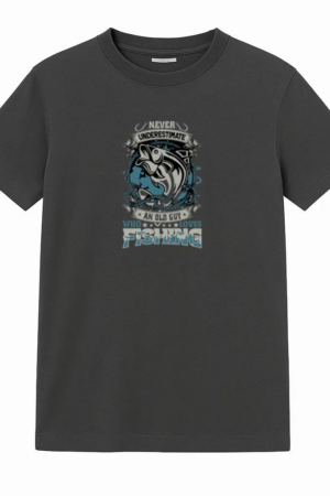 old guy loves fishing vector T-Shirt