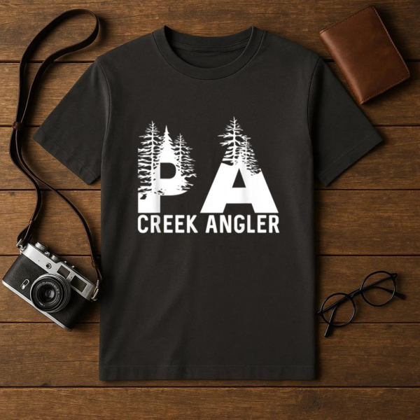 PA Creek Angler Pennsylvania Fly Fishing T-Shirt - Image 4