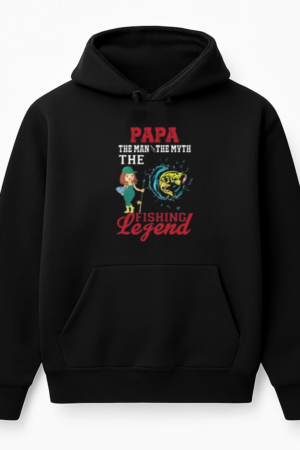 papa man math fishing legend Hoodie