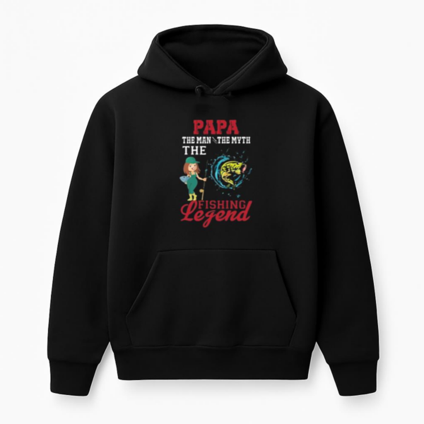 papa man math fishing legend Hoodie