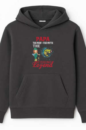 papa man math fishing legend Hoodie