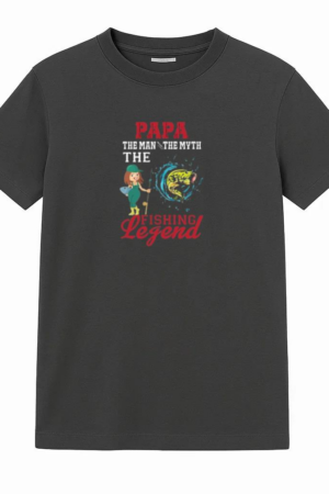 papa man math fishing legend T-Shirt