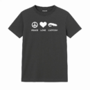 Peace Love Catfish Fishing T-Shirt