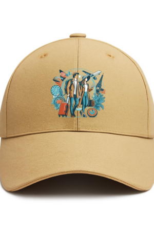 Pure Vibrant Camping Travelling Cotton Baseball Hat