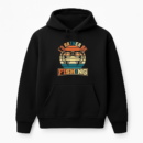 rather be fishing retro tshirt Hoodie