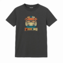 rather be fishing retro tshirt T-Shirt