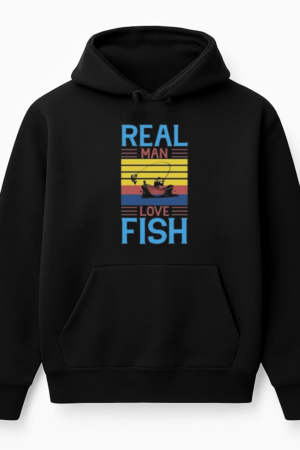 real man love fish tshirt Hoodie