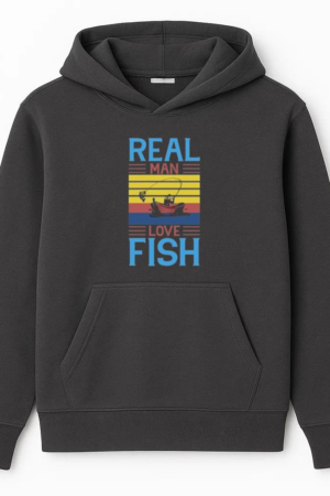 real man love fish tshirt Hoodie